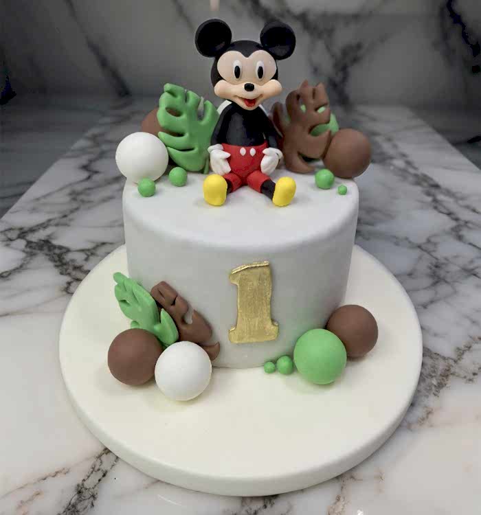 Mickey Mouse Temalı Yaş Pasta
